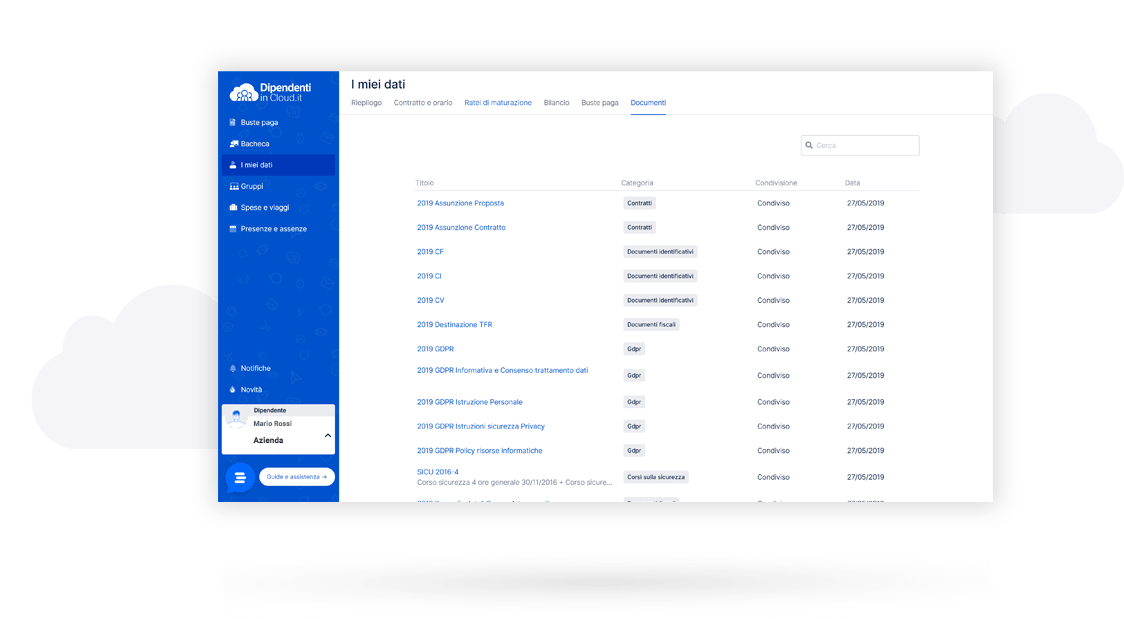 Dipendenti in Cloud
